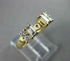 ESTATE .64CT BAGUETTE & ROUND DIAMOND 14KT Y SEMI MOUNT ENGAGEMENT RING #9570