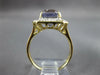 ESTATE 3.30CT DIAMOND & AAA KUNZITE 14K 2 TONE GOLD EMERALD CUT & ROUND FUN RING