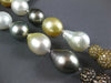 EXTRA LARGE 6.50CT MOCHA DIAMOND & AAA SOUTH SEA PEARL 14KT BLACK GOLD NECKLACE