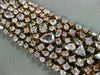 GIA WIDE & LONG 33.81CT PINK DIAMOND 18K ROSE GOLD 3D MULTI ROW TENNIS BRACELET