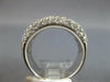 LARGE 2.67CT DIAMOND 14KT WHITE GOLD 3D MULTI ROW PAVE CLASSIC ANNIVERSARY RING