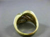 ANTIQUE WIDE 2.50CT BAGUETTE DIAMOND 18KT YELLOW GOLD COCKTAIL RING E/F #20143