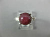 4.17CT DIAMOND & AAA STAR RUBY SAPPHIRE 14K WHITE GOLD 3D ENGAGEMENT RING #26564