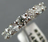 ESTATE 2.55CT ROUND DIAMOND 14K WHITE GOLD 3D CLASSIC SHARED PRONG ETERNITY RING