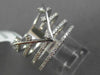 ESTATE .33CT ROUND DIAMOND 14KT WHITE GOLD 3D MULTI ROW ETOILE V SHAPE FUN RING
