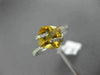 ESTATE 2.64CT DIAMOND & AAA CITRINE 14KT WHITE GOLD CRISS CROSS SQUARE FUN RING