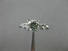 ANTIQUE .93CT DIAMOND PLATINUM SOLITAIRE FISHTAIL 5 STONE ENGAGEMENT RING #19022