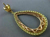 LARGE 5.25CT PINK & FANCY YELLOW DIAMOND 18K YELLOW & ROSE GOLD HANGING EARRINGS