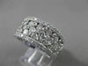 ESTATE WIDE 3.14CT DIAMOND 14KT WHITE GOLD ETOILE ANNIVERSARY RING UNIQUE #20429