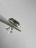 ANTIQUE LARGE CLIP ON 24.37CT GARNET & DIAMONDS 14KT WHITE GOLD EARRINGS!!!!!!!