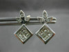 ANTIQUE .50CT DIAMOND 14K WHITE GOLD STAR CLUSTER FRIENDSHIP STUD EARRINGS #5272