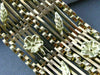 ANTIQUE WIDE 18KT YELLOW & ROSE GOLD HANDCRAFTED FLORAL FILIGREE BRACELET #22301
