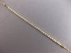 ESTATE .98CT DIAMOND 14KT YELLOW GOLD 3D CLASSIC ADJUSTABLE TENNIS BRACELET