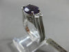 ESTATE 1.86CT DIAMOND & AMETHYST 14K WHITE GOLD FILIGREE PROMISE FRIENDSHIP RING