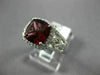 ESTATE WIDE 3.0CT DIAMOND & AAA RHODOLITE 14K ROSE GOLD INFINITY ENGAGEMENT RING