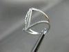 ESTATE EXTRA LARGE .43CT DIAMOND 18KT WHITE GOLD HANDCRAFTED INFINITY LOVE RING