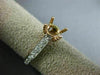 ESTATE .48CT DIAMOND 14KT 2 TONE GOLD 3D LUCIDA ROUND SEMI MOUNT ENGAGEMENT RING