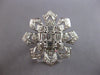 EXTRA LARGE 3.17CT DIAMOND 18KT WHITE GOLD ROUND & BAGUETTE STAR COCKTAIL RING