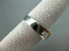 ESTATE .72CT DIAMOND 14K WHITE GOLD PRINCESS CUT SQUARE MENS GYPSY RING #14192