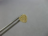 ESTATE .16CT DIAMOND 14KT YELLOW GOLD 3D PAVE HEART SHAPE CLASSIC STUD EARRINGS