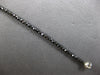 8.04CT BLACK DIAMOND 14KT WHITE GOLD 3D CLASSIC ETERNITY L.OVE TENNIS BRACELET
