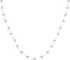 ESTATE 1.78CT DIAMOND 14KT WHITE GOLD 3D CLASSIC BEZEL BY THE YARD LOVE NECKLACE