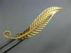 ESTATE 18K YELLOW GOLD CLASSIC HANDCRAFTED FILIGREE FLORAL LEAF BROOCH PIN 26661