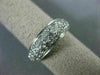 ESTATE WIDE 1.42CT DIAMOND 14K WHITE GOLD 3D PAVE SEMI ETERNITY ANNIVERSARY RING