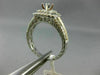 WIDE .66CT DIAMOND 14K TWO TONE GOLD 3D SEMI ETERNITY SEMI MOUNT ENGAGEMENT RING