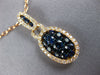ESTATE 1.44CT DIAMOND 18KT ROSE GOLD 3D OVAL CLUSTER CLASSIC LOVE PENDANT