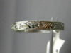 ANTIQUE 18KT WHITE GOLD CLASSIC FILIGREE MILGRAIN WEDDING ANNIVERSARY RING #1053
