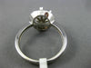 ESTATE WIDE .35CT DIAMOND 14KT WHITE GOLD HALO SEMI MOUNT ENGAGEMENT RING #1028