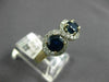 ESTATE 2.1CT DIAMOND & AAA SAPPHIRE 14K YELLOW GOLD THREE STONE ANNIVERSARY RING