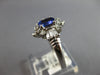 1.12CT DIAMOND & AAA TANZANITE 14K WHITE GOLD 3D OVAL & BAGUETTE ENGAGEMENT RING
