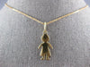 ESTATE 14K YELLOW GOLD 3D CLASSIC BABY BOY FLAT ENGRAVABLE CHARM PENDANT #27414