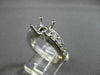 ESTATE .78CT DIAMOND 14KT WHITE GOLD 4 PRONG SEMI MOUNT ENGAGEMENT RING #2113