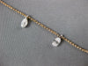 ESTATE .80CT DIAMOND 18K WHITE & ROSE GOLD FLOWER LEAF BY THE YARD LOVE NECKLACE