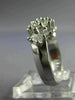 ESTATE 1.37CT PRINCESS DIAMOND 14KT WHITE GOLD COCKTAIL ANNIVERSARY RING #19314