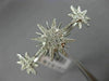 ESTATE EXTRA LARGE .45CT DIAMOND 18K WHITE GOLD 3D DOUBLE FINGER SNOWFLAKE RING