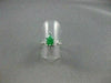 ANTIQUE 1.5CT DIAMOND & AAA JADE 14K WHITE GOLD TEAR DROP ENGAGEMENT RING #21762