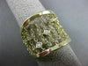 ESTATE WIDE .16CT DIAMOND 14K YELLOW GOLD DIAMOND BY THE YARD FLEXIBLE LOVE RING