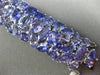 ESTATE MASSIVE 82.92CT TANZANITE 18KT WHITE GOLD 3D MULTI SHAPE TENNIS BRACELET