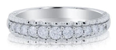 .29CT DIAMOND 14K WHITE GOLD CLASSIC ROUND SHARED PRONG WEDDING ANNIVERSARY RING