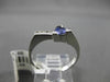 ESTATE .48CT DIAMOND & AAA TANZANITE 14KT WHITE GOLD TRILLION FUN COCKTAIL RING