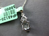 .57CT DIAMOND 18K WHITE GOLD 3D BAGUETTE & KITE CUT CLUSTER FUN FLOATING PENDANT