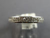 1.15CT DIAMOND 14KT WHITE GOLD 3D CHANNEL ETERNITY 3mm WEDDING ANNIVERSARY RING