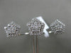 ESTATE EXTRA LARGE .87CT DIAMOND 18K WHITE GOLD DOUBLE FINGER STAR PENTAGON RING