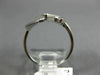 ESTATE .10CT DIAMOND 14KT WHITE GOLD 3D SQUARE PAST PRESENT FUTURE LOVE RING