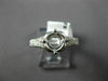 .45CT DIAMOND 14KT WHITE GOLD 3D 4 PRONG ROUND SEMI MOUNT ENGAGEMENT RING #17075