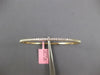 .92CT DIAMOND 14KT YELLOW GOLD CLASSIC ROUND SEMI ETERNITY 2MM BANGLE BRACELET
